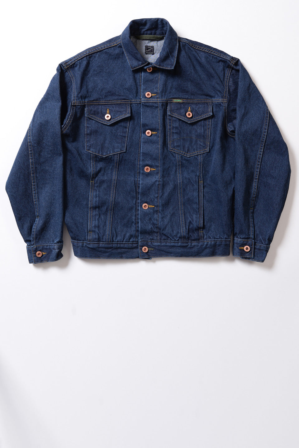 GD212 RELAXED TRUCKER JACKET | Washed 13 Oz Selvedge Denim - Indigo –  Glenn's Denim